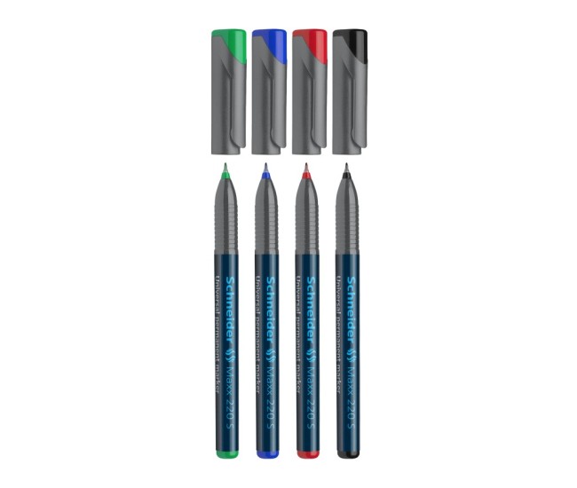 Marker OHP S fin permanent Schneider 4/set 220 0.4 mm