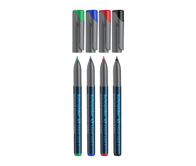 Marker OHP permanent Schneider 222 0.7 mm 4/set