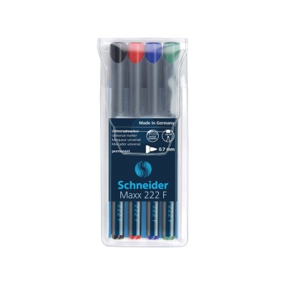Marker OHP permanent Schneider 222 0.7 mm 4/set
