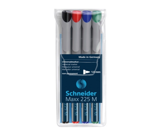 Marker OHP mediu nepermanent Schneider 4/set 225 1 mm Marker OHP mediu nepermanent Schneider 4/set 225 1 mm