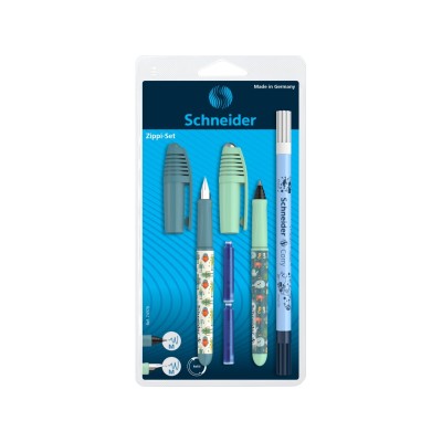 Set stilou + roller Schneider Zippi + pic Corry + 2 rezerve/blister