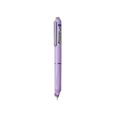 Stilou reatractabil Writech corp violet + 5 patroane cu cerneala albastru