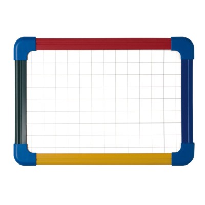 Tabla scolara matematica/velin A3 cu rama culor Bi-Silque