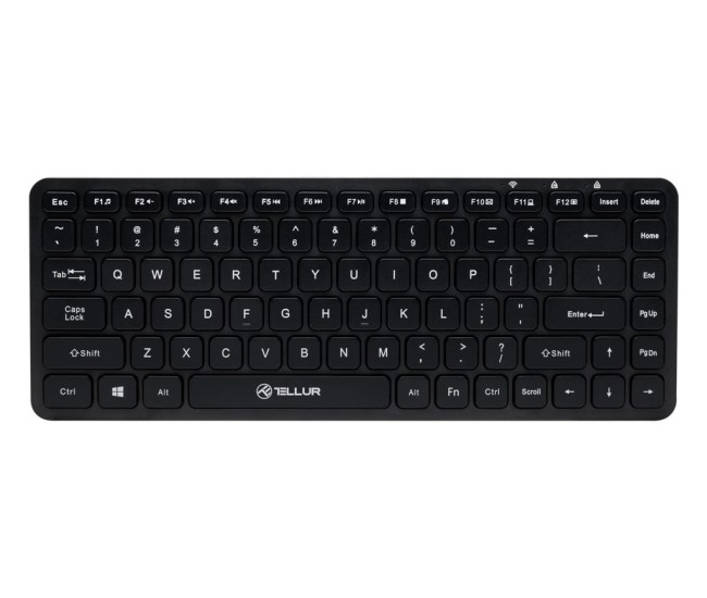 Tastatura fara fir Tellur, Mini, Negru