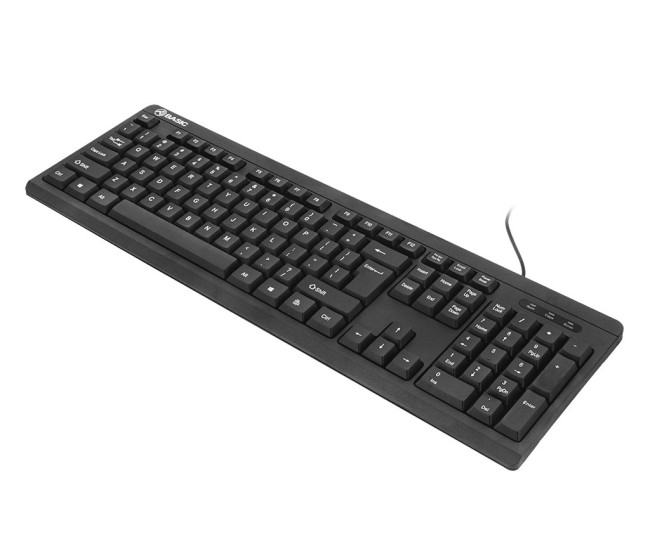 Tastatura cu fir Tellur Basic, US, USB, negru