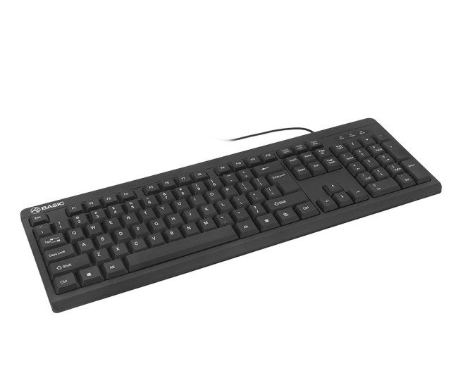 Tastatura cu fir Tellur Basic, US, USB, negru