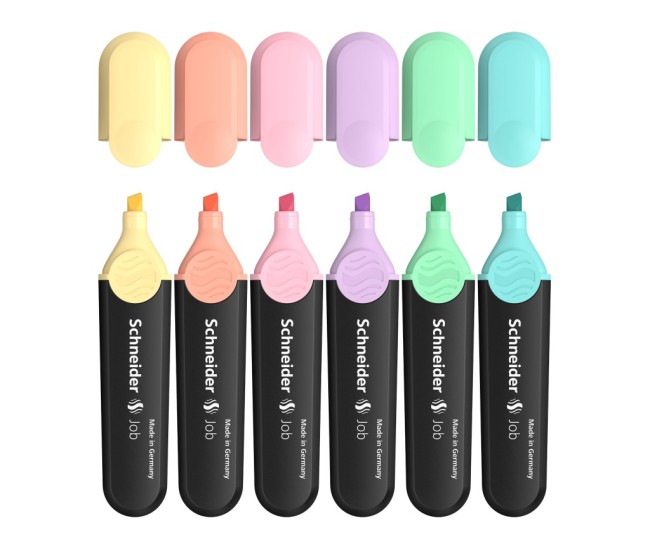 Textmarker Schneider Job Pastel 6/set Textmarker Schneider Job Pastel 6/set