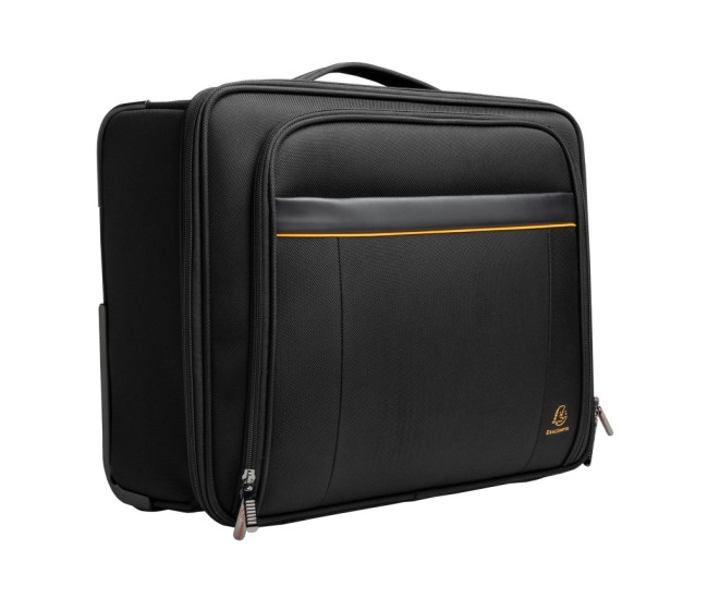Troler compact cu 2 roti laptop 15,6 Exactive Exatrolley Exacompta 18334E, negru