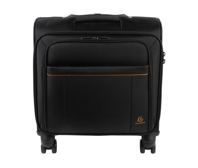 Valiza pilot cu 4 roti laptop 15,6 Exactive Exacompta 18834E, negru