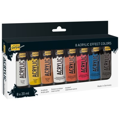 Vopsea acrilica Solo Goya Effect 20 ml 8/set