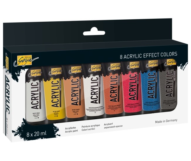 Vopsea acrilica Solo Goya Effect 20 ml 8/set