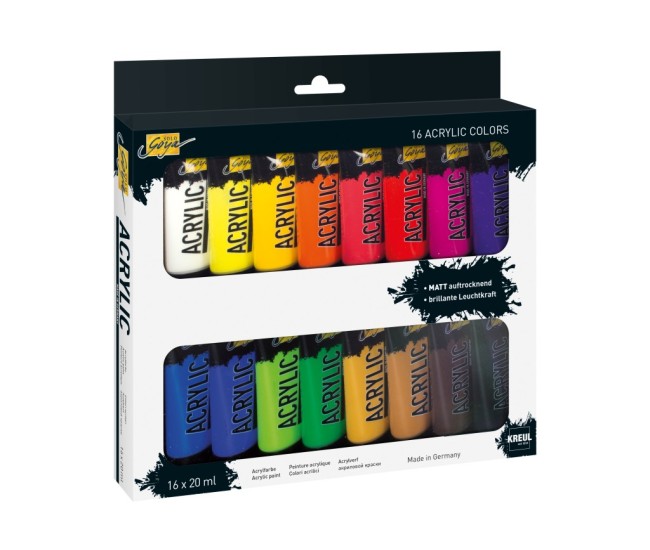 Vopsea acrilica Solo Goya 20 ml 16/set