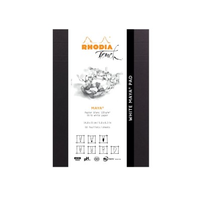 Blocnotes capsat, grafic, A5, 50 file, portrait Rhodia Touch Layout