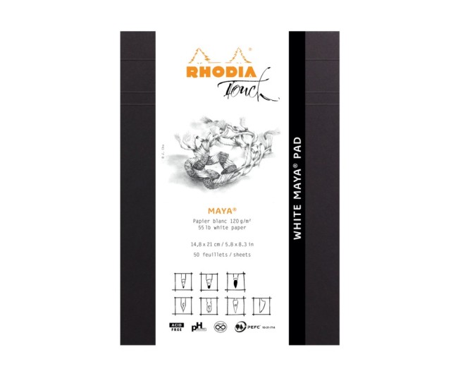 Blocnotes capsat, grafic, A5, 50 file, portrait Rhodia Touch Layout