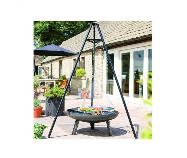 Gratar gradina, grill rotund, cu trepied, 51x32/66 cm, Bavaria Gratar gradina, grill rotund, cu trepied, 51x32/66 cm, Bavaria