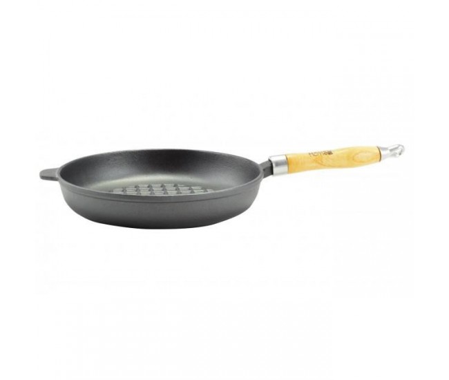 Tigaie fonta cu maner lemn, 24 cm, Perfect Home Tigaie fonta cu maner lemn, 24 cm, Perfect Home