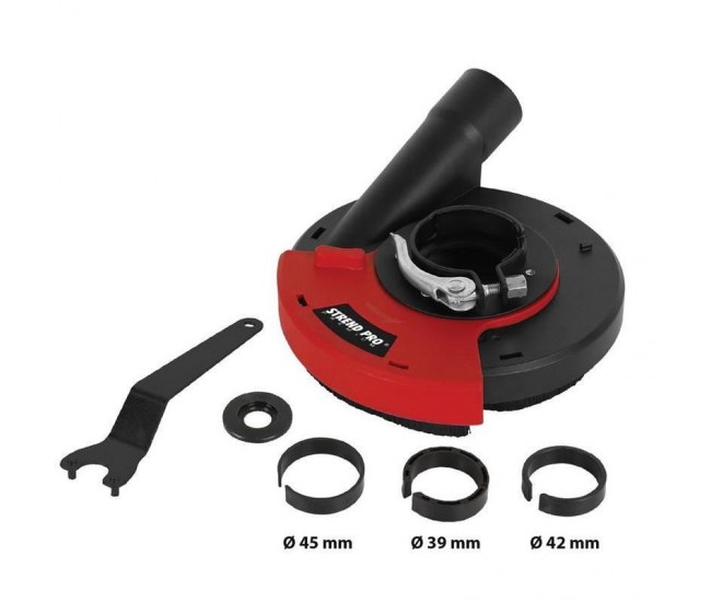 Aparatoare pentru polizor unghiular (flex) cu sistem de aspiratie 115/125 mm, Strend Pro Aparatoare pentru polizor unghiular (flex) cu sistem de aspiratie 115/125 mm, Strend Pro