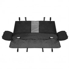Husa bancheta auto pentru protectie si transport caini si pisici, impermeabila, negru, 135x140 cm