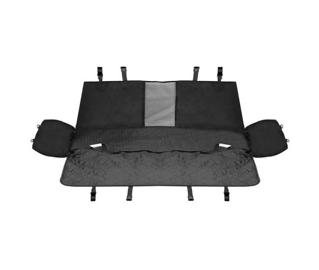 Husa bancheta auto pentru protectie si transport caini si pisici, impermeabila, negru, 135x140 cm Husa bancheta auto pentru protectie si transport caini si pisici, impermeabila, negru, 135x140 cm