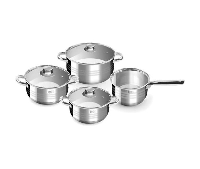 Oale cu capac, inox, set 7 piese, Perfect Home Diamond Oale cu capac, inox, set 7 piese, Perfect Home Diamond