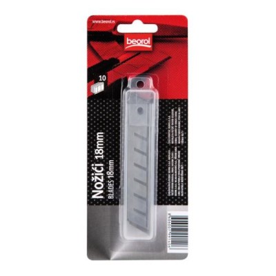 Lame cutter, 18 mm, 10 buc, BEOROL Lame cutter, 18 mm, 10 buc, BEOROL