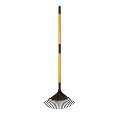 Grebla pentru frunze, gradina, coada fibra de sticla, 22 dinti, 150 cm