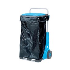 Suport pentru saci de gunoi cu roti pentru gradina, carucior transport navete max 50 kg  120 l