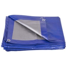 Prelata impermeabila cu inele, 2.9x2.9 m, PE, 140 g/mp, 9 mp