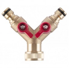 Adaptor robinet cu valva, filet interior, alama, 2 directii, 3/4'' 