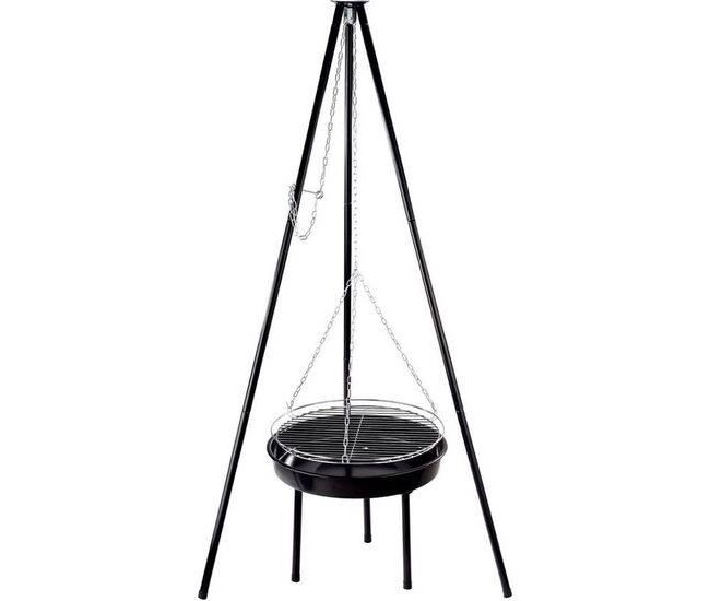 Gratar gradina, grill rotund, cu trepied, 51x32/66 cm, Bavaria Gratar gradina, grill rotund, cu trepied, 51x32/66 cm, Bavaria