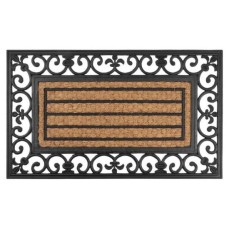 Covoras intrare, cauciuc, 45x75 cm, Ornament