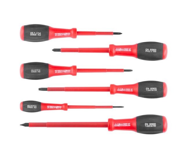 Surubelnite electrician, 6 bucati, 1000 V, Strend Pro Surubelnite electrician, 6 bucati, 1000 V, Strend Pro