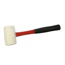 Ciocan cauciuc, coada fibra, alb, 900 g  