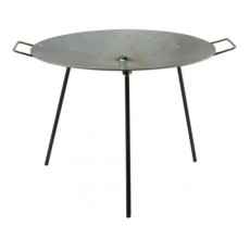 Disc pentru gratar, metalic, cu picioare si agatator, 48.7x32 cm, Perfect Home 