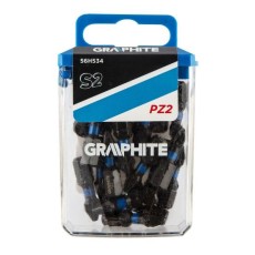 Set varfuri, biti, de impact, PZ2, 1/4, 20 buc, PZ2x25 mm, Graphite