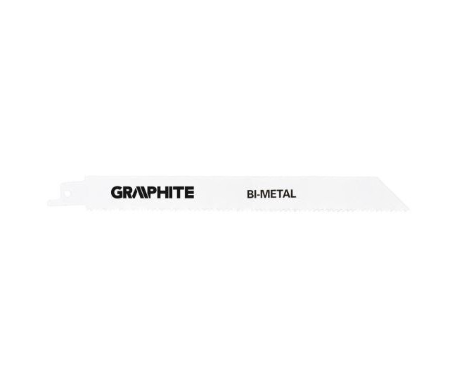 Panza, lama, fierastrau tip sabie, pentru lemn, metal, BIM, 14 TPI, set 2 buc, 225 mm, Graphite Panza, lama, fierastrau tip sabie, pentru lemn, metal, BIM, 14 TPI, set 2 buc, 225 mm, Graphite