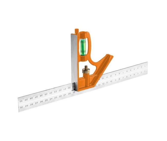 Liniar multifunctional de masurat unghiuri, otel, 30 cm, NEO Liniar multifunctional de masurat unghiuri, otel, 30 cm, NEO