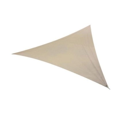 Copertina parasolar, triunghiulara, bej, 5x5x5 m 