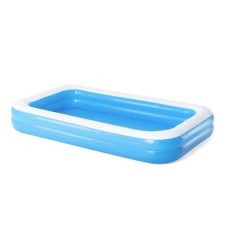 Piscina gonflabila pentru copii, dreptunghiulara, albastru, 305x183x46 cm, Bestway Family 