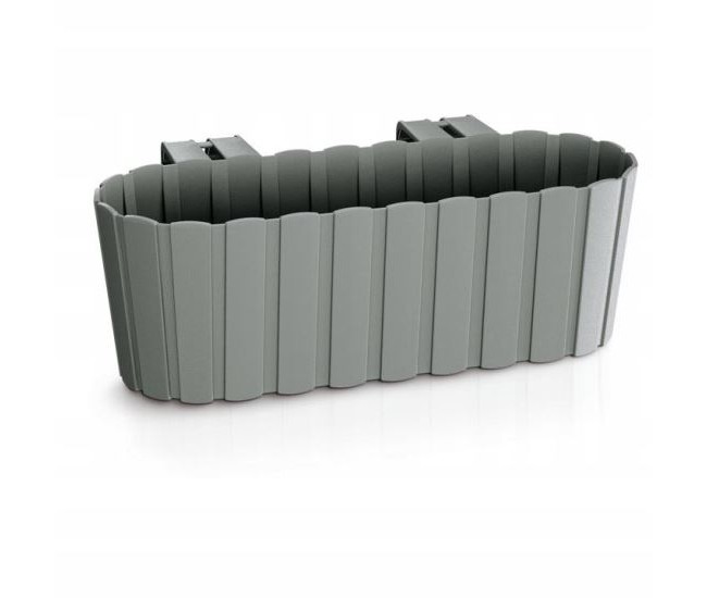 Jardiniera decorativa, suport plastic, gri, 4.9 L, 38.3x21.2x13 cm, Boardee Hook Jardiniera decorativa, suport plastic, gri, 4.9 L, 38.3x21.2x13 cm, Boardee Hook