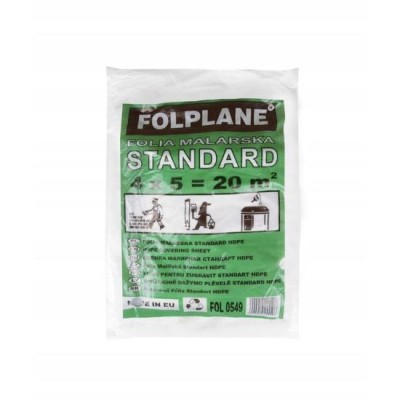 Folie pentru zugravit, HDPE, 4x5 m, 20 mp, 5 microni Folie pentru zugravit, HDPE, 4x5 m, 20 mp, 5 microni