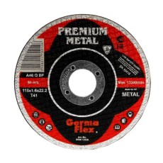Disc debitat metal, cutie metalica, set 10 buc, 125x1 mm, Premium Metal, Germa Flex