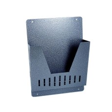Cos/cutie publicitara, pentru ziare, decupaj adanc, gri, format A4, 23x9x32 cm, Damech