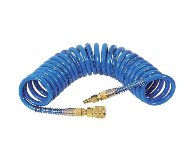 Furtun aer/presiune, spirala, 10x15 mm, PU, albastru, 12 bar, 15 m, NEO Furtun aer/presiune, spirala, 10x15 mm, PU, albastru, 12 bar, 15 m, NEO
