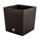 Ghiveci de flori, Prosperplast, Rato Low, patrat, imitatie ratan, maro, 22.3x22.3x22.8 cm Ghiveci de flori, Prosperplast, Rato Low, patrat, imitatie ratan, maro, 22.3x22.3x22.8 cm
