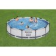 Piscina structura metalica, rotunda, cu filtru, pompa, gri, 366x76 cm, Bestway Steel Pro Piscina structura metalica, rotunda, cu filtru, pompa, gri, 366x76 cm, Bestway Steel Pro