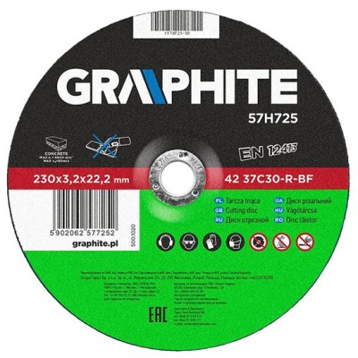 Disc debitat piatra, 230x3,2x22,2 mm,  GRAPHITE