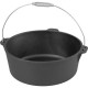 Oala de fonta cu maner din inox, 10.1 L, 34x14 cm, MagicHome Oala de fonta cu maner din inox, 10.1 L, 34x14 cm, MagicHome