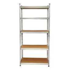 Raft depozitare, metalic, 5 polite, 120 kg, 90x30x180 cm, Breckner Germany