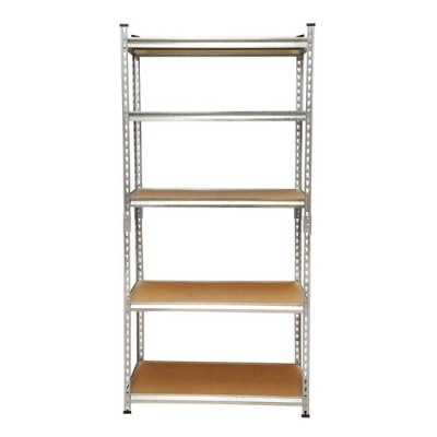 Raft depozitare, metalic, 5 polite, 120 kg, 90x30x180 cm, Breckner Germany